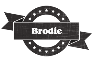 Brodie grunge logo