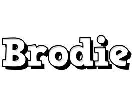 Brodie snowing logo