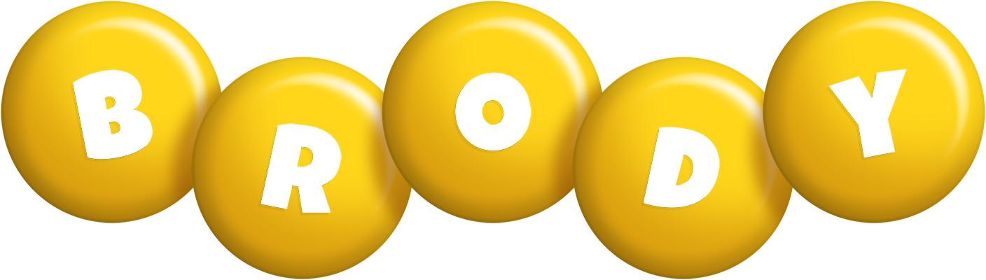 Brody candy-yellow logo