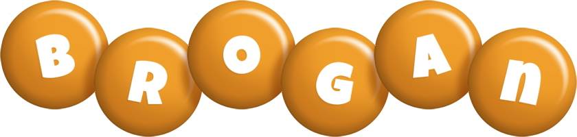 Brogan candy-orange logo