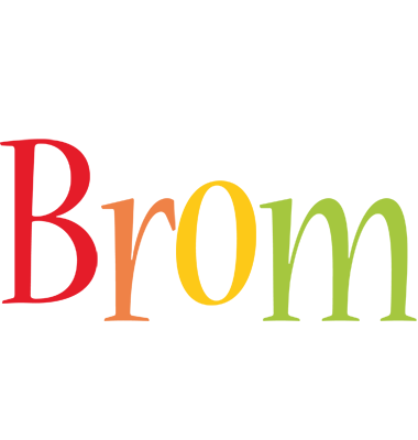 Brom birthday logo