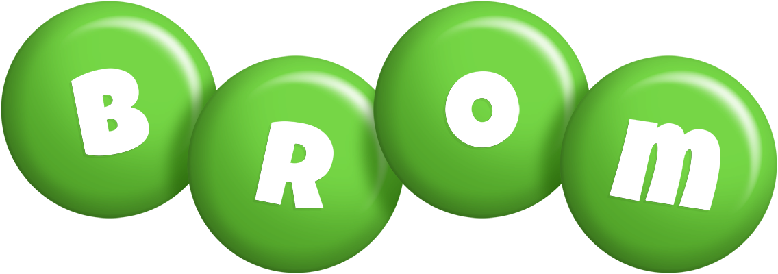 Brom candy-green logo