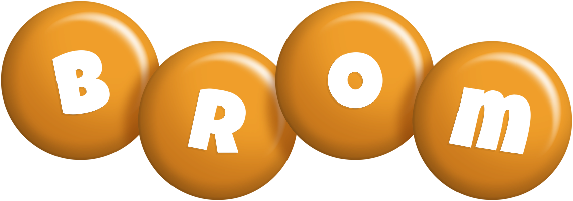 Brom candy-orange logo