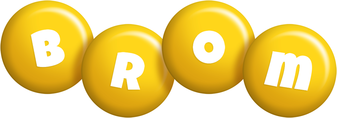 Brom candy-yellow logo
