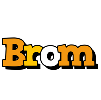 Brom cartoon logo