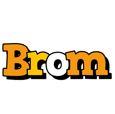 Brom cartoon logo