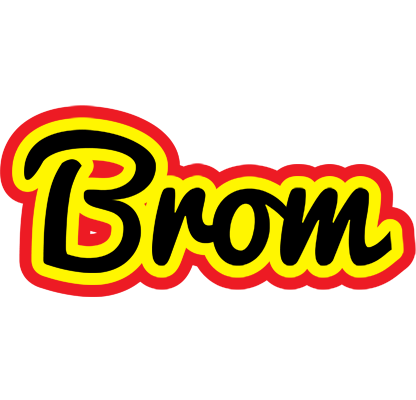 Brom flaming logo