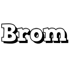 Brom snowing logo