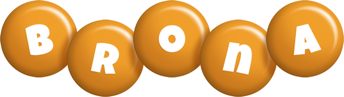 Brona candy-orange logo