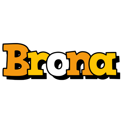 Brona cartoon logo