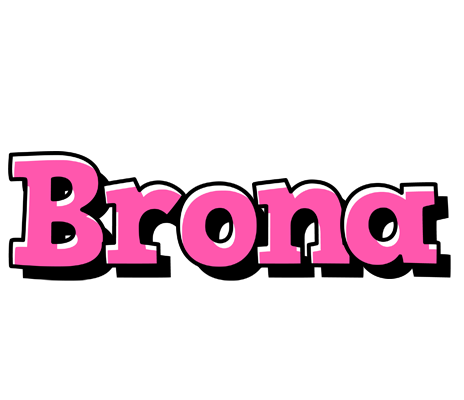 Brona girlish logo