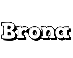 Brona snowing logo