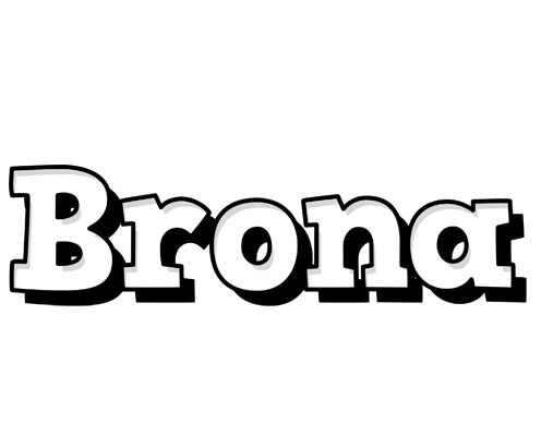 Brona snowing logo