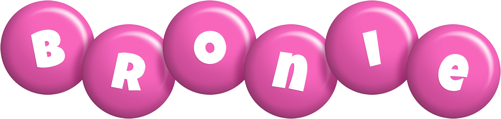 Bronie candy-pink logo