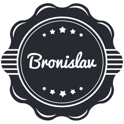 Bronislav badge logo