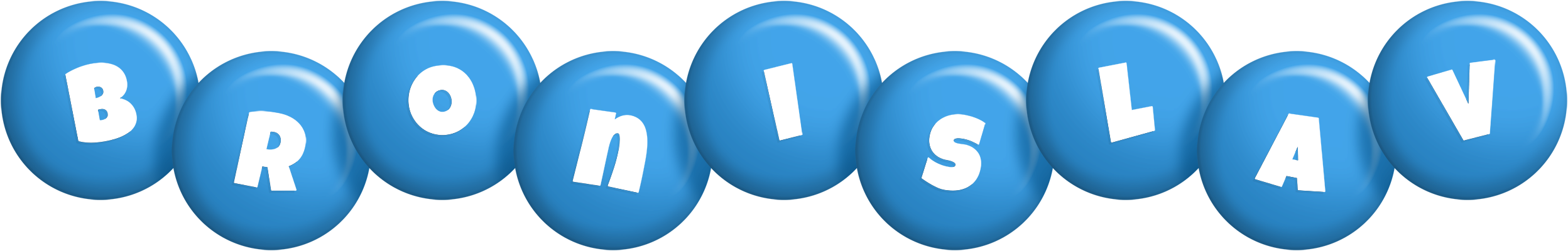 Bronislav candy-blue logo