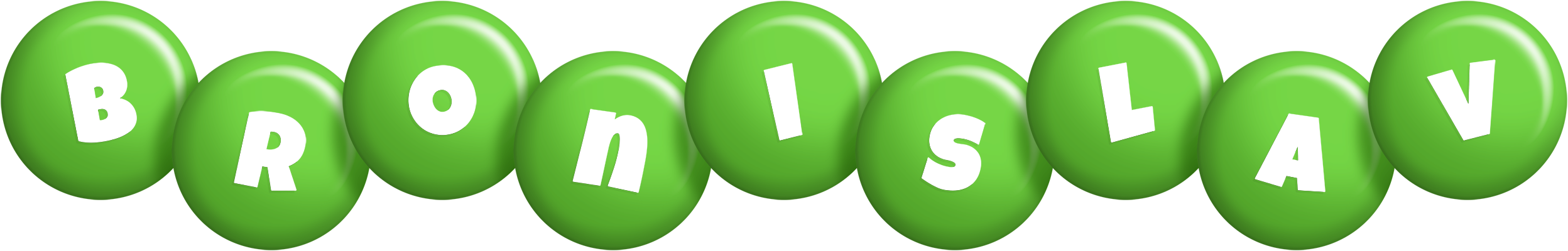 Bronislav candy-green logo