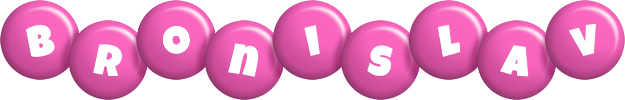 Bronislav candy-pink logo