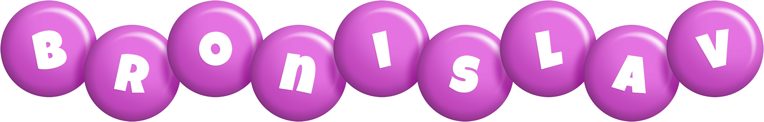 Bronislav candy-purple logo