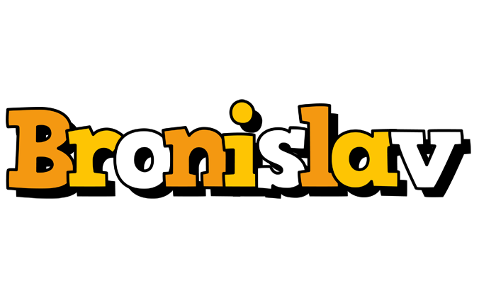 Bronislav cartoon logo