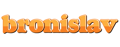 Bronislav orange logo