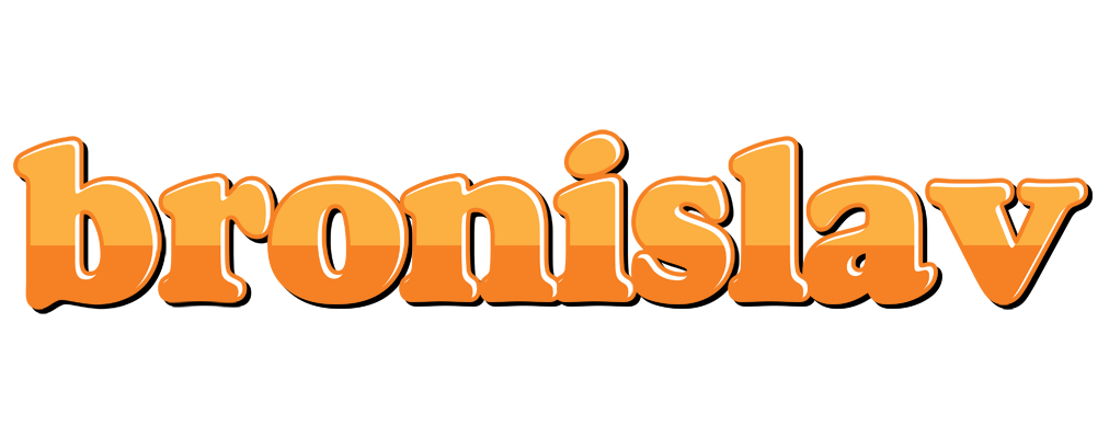 Bronislav orange logo
