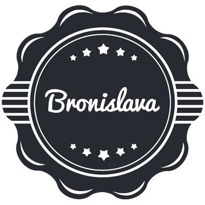 Bronislava badge logo