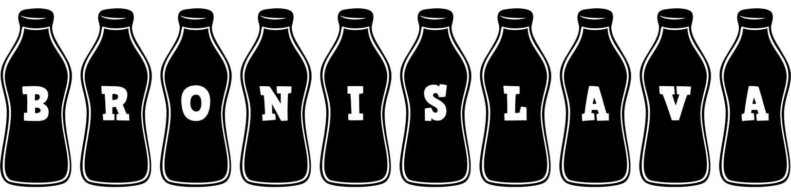 Bronislava bottle logo