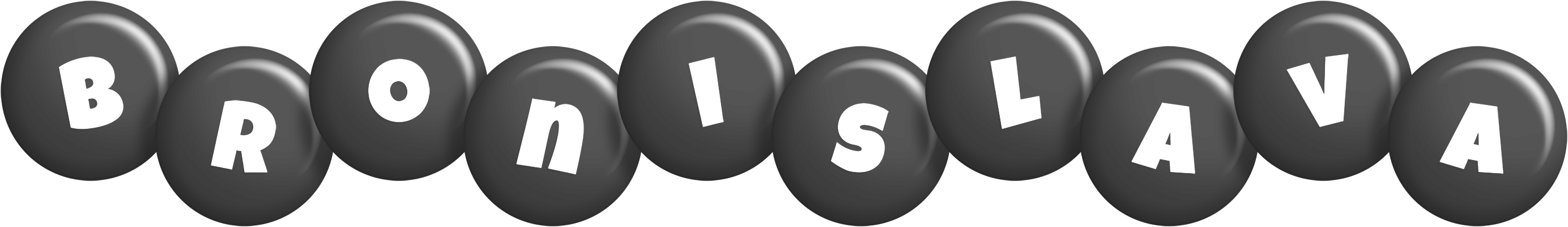 Bronislava candy-black logo