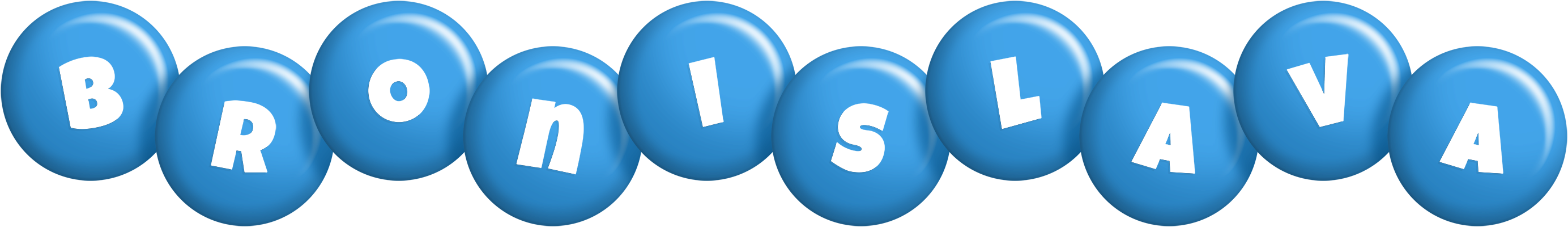 Bronislava candy-blue logo