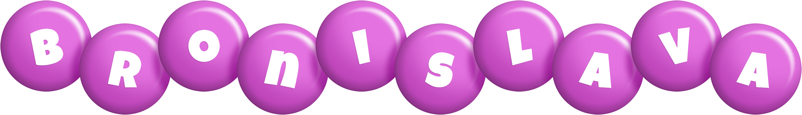 Bronislava candy-purple logo