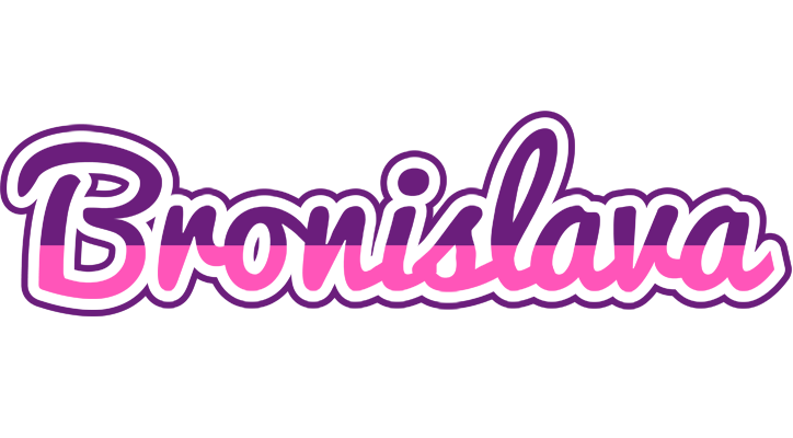 Bronislava cheerful logo