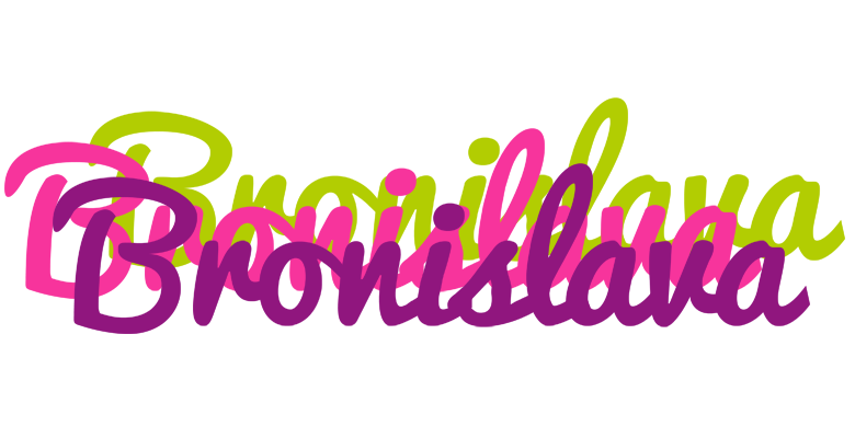 Bronislava flowers logo