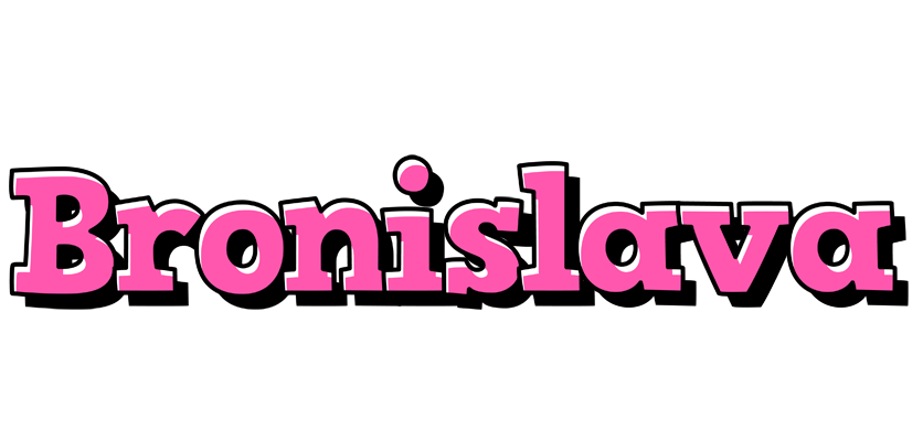 Bronislava girlish logo