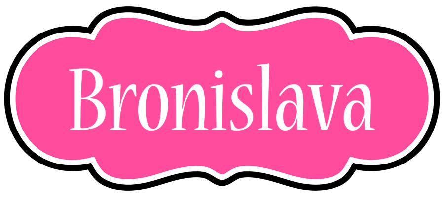Bronislava invitation logo