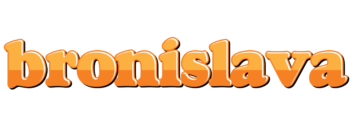 Bronislava orange logo
