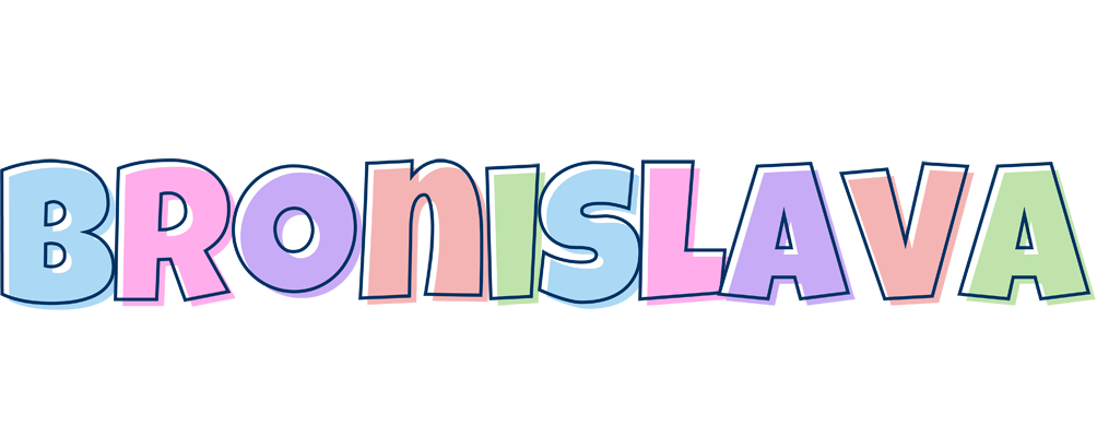 Bronislava pastel logo
