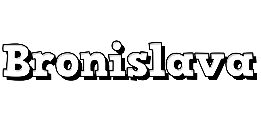 Bronislava snowing logo