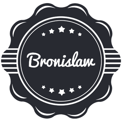 Bronislaw badge logo