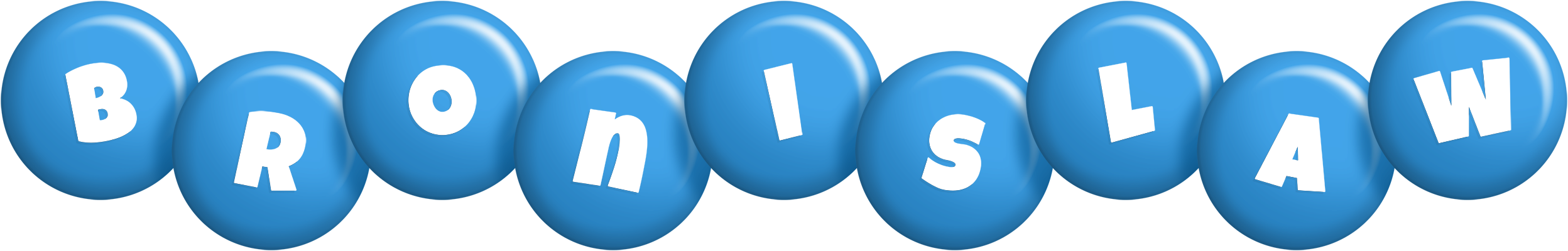 Bronislaw candy-blue logo