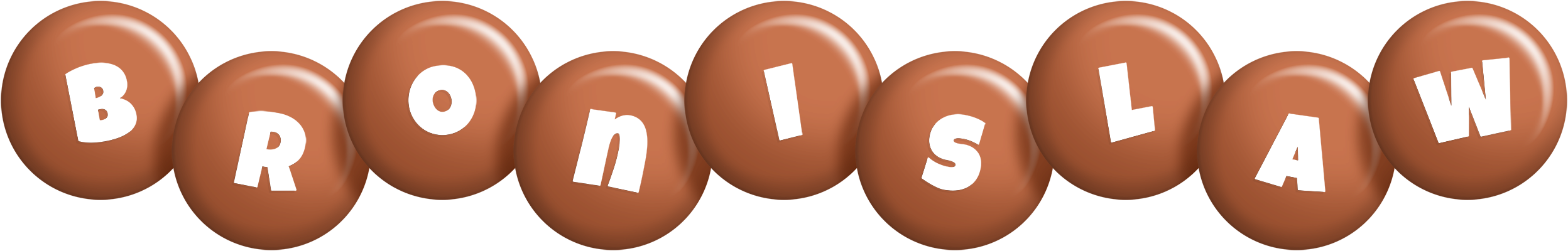 Bronislaw candy-brown logo