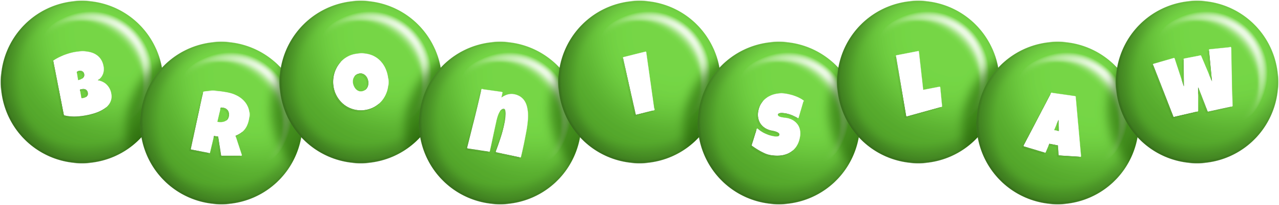 Bronislaw candy-green logo