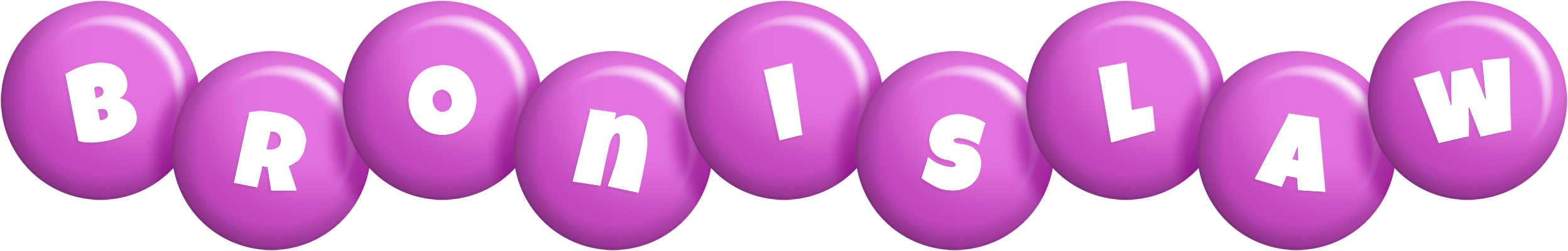 Bronislaw candy-purple logo