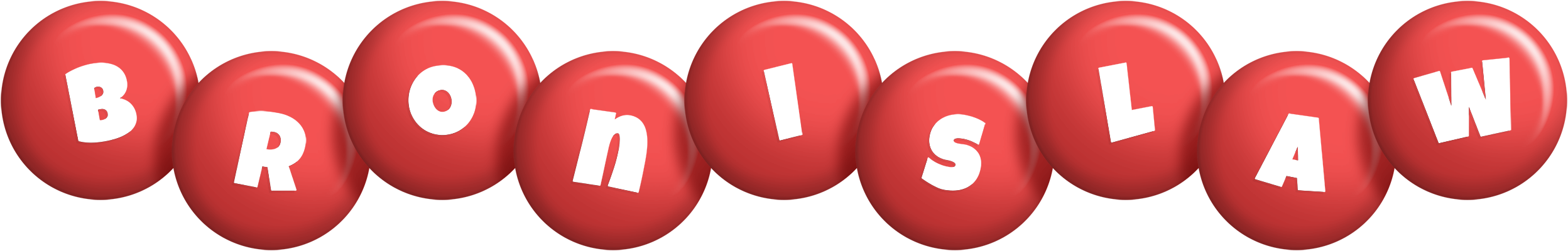 Bronislaw candy-red logo