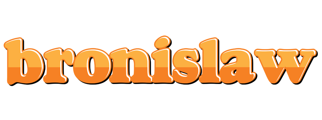 Bronislaw orange logo