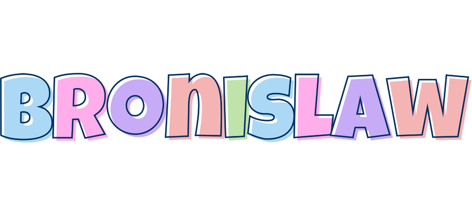 Bronislaw pastel logo