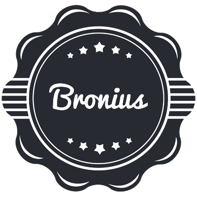 Bronius badge logo
