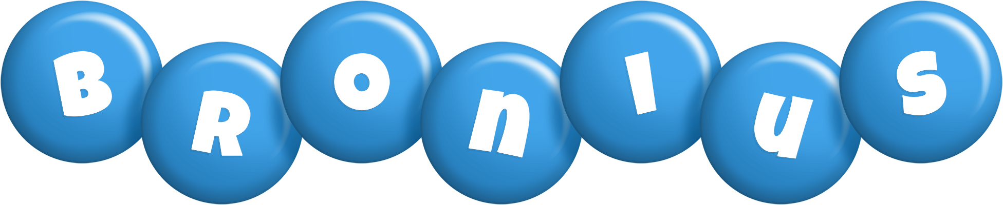 Bronius candy-blue logo