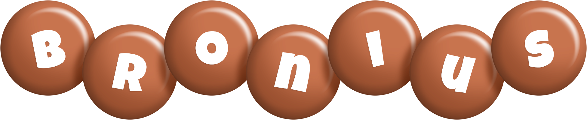 Bronius candy-brown logo