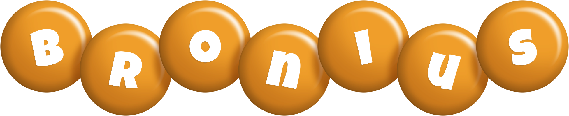 Bronius candy-orange logo